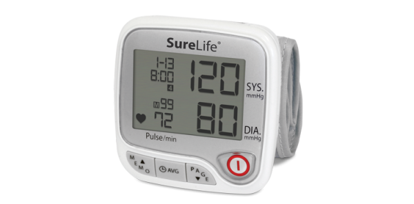 SureLife® Premium Wrist Blood Pressure Monitor (Talking)