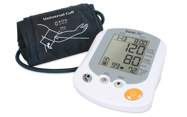 SureLife® Premium Arm Blood Pressure Monitor (Talking)
