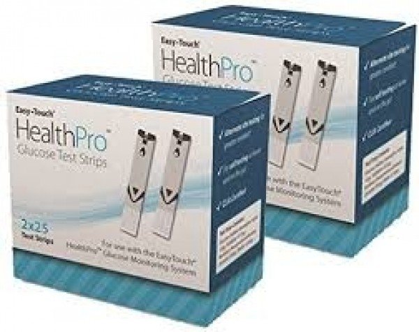 HealthPro Blood Glucose Test Strips Part # 809050 - 2 Packs of 50 (Total 100)