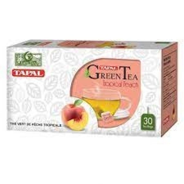 Tapal - Tropical Peach Green Tea, 45g (30 tea bags)