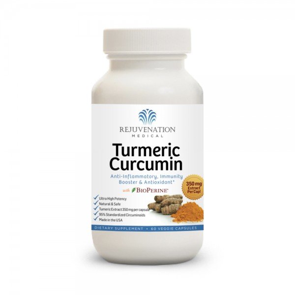 Rejuvenation Medical Turmeric Curcumin with BioPerine Ultra High Potency 