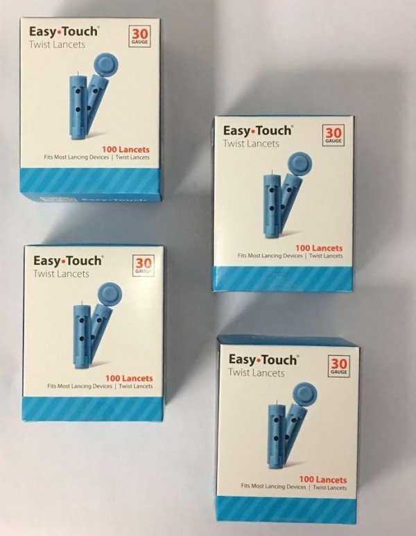 EasyTouch®  30g Twist Lancets - 4 Packs (400 Lancets)