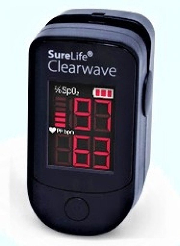 Surelife Clearwave Finger Pulse Oximeter - Item # 860310