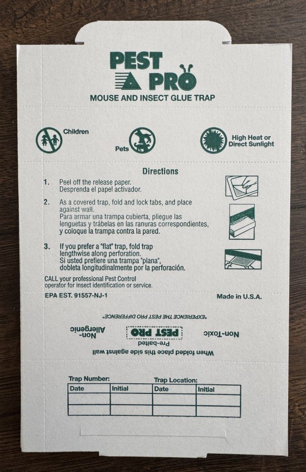 Pest PRO Mouse & Insect Glue Trap Boards - Pack of 10 - Non-Toxic (Made in USA)