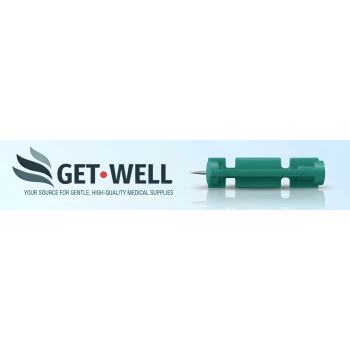 GET•WELL Fine 30g Universal Twist Lancets - Made in Canada ! Unique 4 Bevel Tip Offers Quick Healing & Less Pain ! Master Case of 140 Boxes