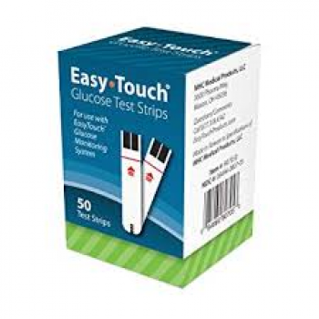 EasyTouch Glucose Test Strips - 50 Ct. Vial.  Item # 807050