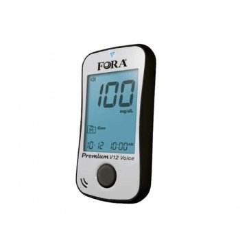 FORA Premium V12 Blood Glucose Monitoring Voice (Talking) Meter Kit - NEW