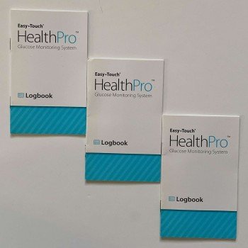 HealthPro LOG BOOK for Blood Glucose Monitoring - Pack of 3