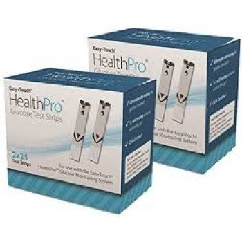 HealthPro Blood Glucose Test Strips Part # 809050 - 2 Packs of 50 (Total 100)
