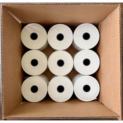 Thermal Paper Roll 4" x 575', 2.1 Mil, 1" Core, Case of 9 Rolls, Part# GW400575-9