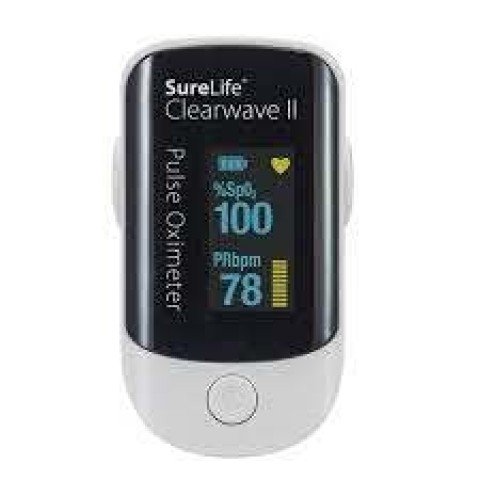 Surelife Clearwave II Finger Pulse Oximeter - Multi Directional OLED Display - Item # 860320