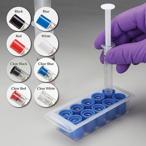 Sterile Tamper-Evident Caps for Luer Lock Syringes - Color (Black), 1,000 per Case