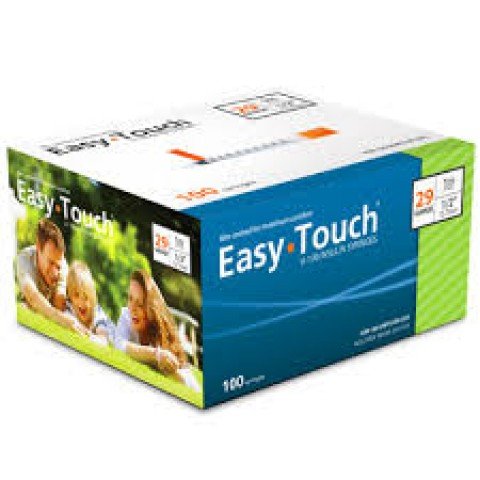 EasyTouch® U-100 Insulin Syringes 29g 1cc 1/2" Needle Length - Case of 500