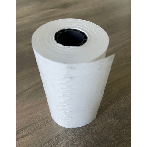 4 1/8" x 125' Standard 48g Thermal Paper Roll (0.75" Core) - 1 Roll. Made in USA.