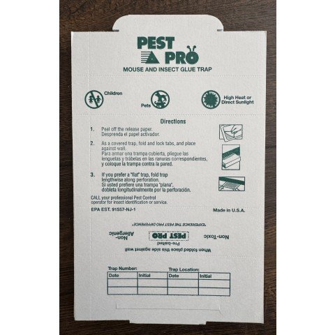 Pest PRO Mouse & Insect Glue Trap Boards - Pack of 10 - Non-Toxic (Made in USA)