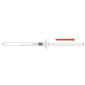 Pull the plunger back to withdraw the used needle into the syringe barrel and lock it into place.